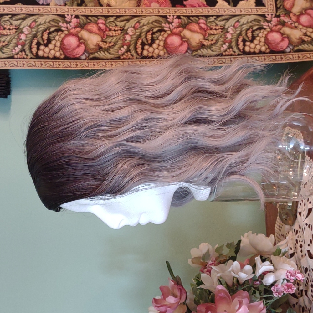 Beron Black to Silver Grey Wig NIP